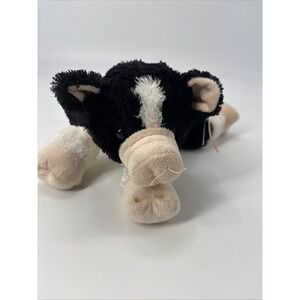 Aurora Plush Black White Pig Stuffed Animal Pickles The Pig Plush Lovie Farm